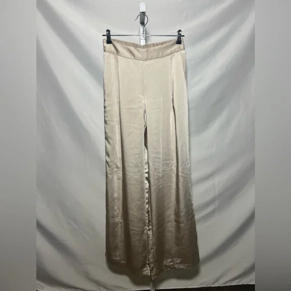 Drew Eva Satin Pants in Taupe